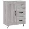 Elegant Highboard Grey Sonoma - 69.5x34x180 cm - Hipomarket