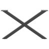 X-Shaped Coffee Table Legs - Anthracite Steel - 2 pcs | Hipo Market