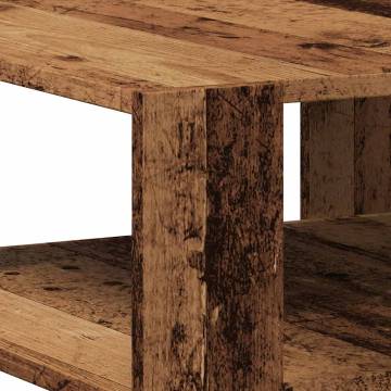 Coffee Table Old Wood 58x58 cm | Engineered Wood Style