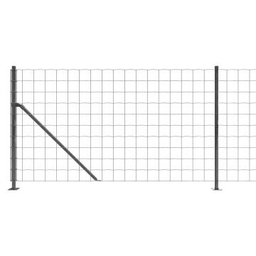 Wire Mesh Fence with Flange Anthracite 0.8x10 m - Durable & Secure