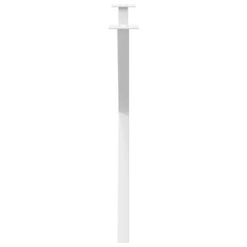 X-Shaped Dining Table Legs - White Steel 90x(72-73) cm (2 pcs)