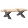 X-Shaped Coffee Table Legs - Anthracite Steel 70x(30-31) cm