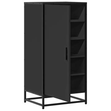 Shoe Rack Black 48x38x97.5 cm | Durable Engineered Wood