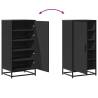 Shoe Rack Black 48x38x97.5 cm | Durable Engineered Wood