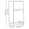 Shoe Rack Grey Sonoma 48x38x97.5 cm - Stylish & Functional