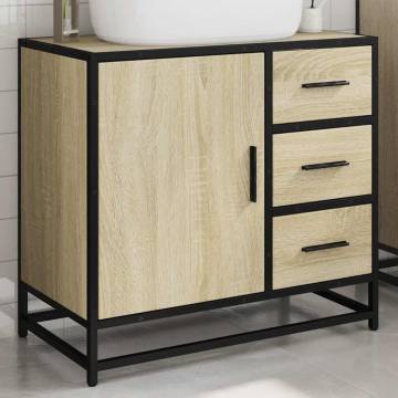 Bathroom Sink Cabinet Sonoma Oak - Stylish & Durable 65x33x60 cm