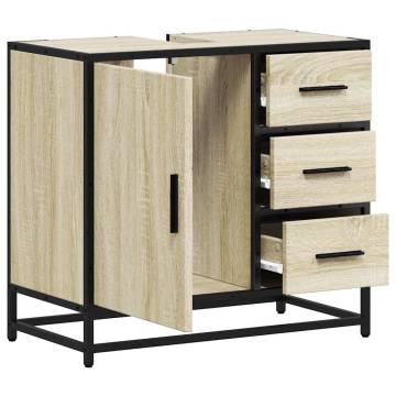 Bathroom Sink Cabinet Sonoma Oak - Stylish & Durable 65x33x60 cm