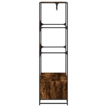 Stylish Wardrobe in Smoked Oak - 90x50x180 cm Engineered Wood