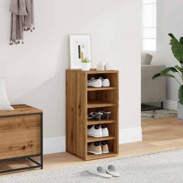 Shoe Cabinet Artisan Oak - Stylish Storage Solution | HipoMarket