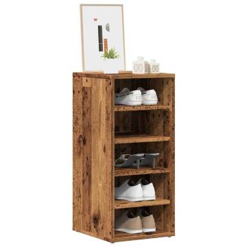 Shoe Cabinet Old Wood - Stylish Storage Solution | Hipo Market