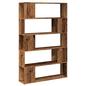 Stylish Book Cabinet & Room Divider - Old Wood Design | Hipo Market