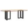 T-Shaped Coffee Table Legs - Anthracite Steel (2 pcs) | Hipo Market