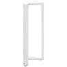 Buy T-Shaped Bar Table Legs - 2 Pcs White Steel | HipoMarket