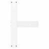 Buy T-Shaped Bar Table Legs - 2 Pcs White Steel | HipoMarket