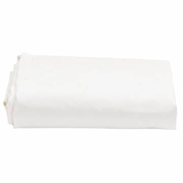 Durable White Tarpaulin 1.5x2.5m - Heavy-Duty Protection