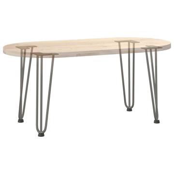 Hairpin Table Legs - 4 pcs Natural Steel 42 cm | HipoMarket