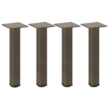 Coffee Table Legs - 4 pcs Natural Steel 42-44 cm | HipoMarket