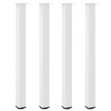 Coffee Table Legs 4 pcs White 110-112 cm Steel | HipoMarket