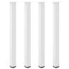 Coffee Table Legs 4 pcs White 110-112 cm Steel | HipoMarket