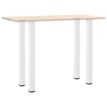 Coffee Table Legs 4 pcs White 110-112 cm Steel | HipoMarket