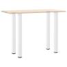 Coffee Table Legs 4 pcs White 110-112 cm Steel | HipoMarket