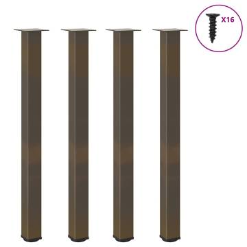 Coffee Table Legs - Natural Steel (110-112 cm) | Hipomarket