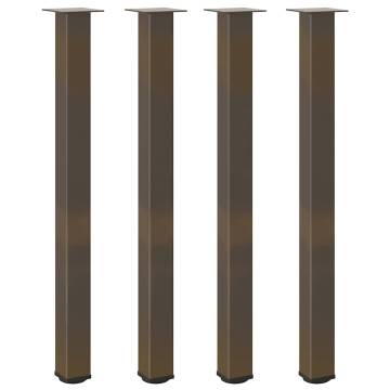 Coffee Table Legs - Natural Steel (110-112 cm) | Hipomarket