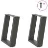  Coffee Table Legs U-Shaped 2 pcs Anthracite 28x(42-43) cm Steel Colour anthracite Size 28 x (42-43) cm Quantity in Package 1 Number of 