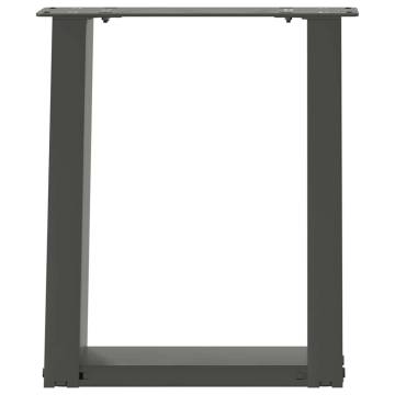 U-Shaped Coffee Table Legs - Anthracite Steel | HipoMarket