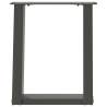 U-Shaped Coffee Table Legs - Anthracite Steel | HipoMarket