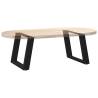 U-Shaped Coffee Table Legs - Set of 2 Black Steel 50x(42-43) cm