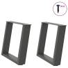  Coffee Table Legs U-Shaped 2 pcs Anthracite 50x(42-43) cm Steel Colour anthracite Size 50 x (42-43) cm Quantity in Package 1 Number of 