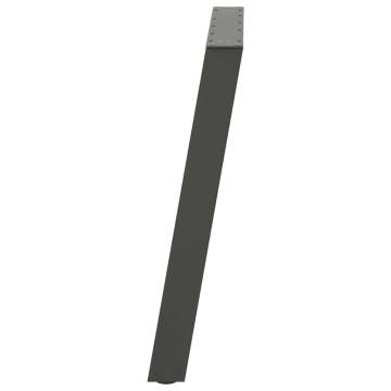 Anthracite Dining Table Legs - U-Shaped Steel Design