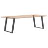 Anthracite Dining Table Legs - U-Shaped Steel Design