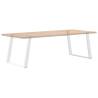 U-Shaped Dining Table Legs - White Steel | Hipomarket UK