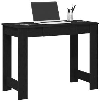 Stylish Black Desk | 100x45x75 cm Engineered Wood - HipoMarket