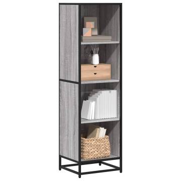 Book Cabinet Grey Sonoma 40x35x139 cm - Stylish Storage Solution