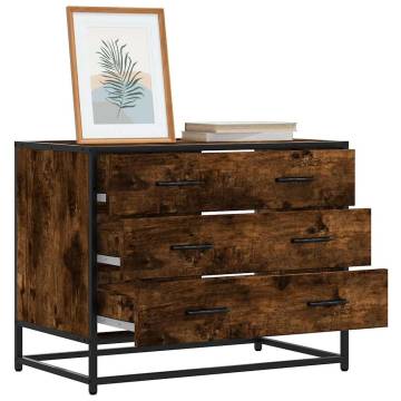 Stylish Drawer Cabinet Smoked Oak | 70x41x56 cm | Hipomarket