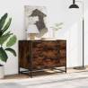 Stylish Drawer Cabinet Smoked Oak | 70x41x56 cm | Hipomarket