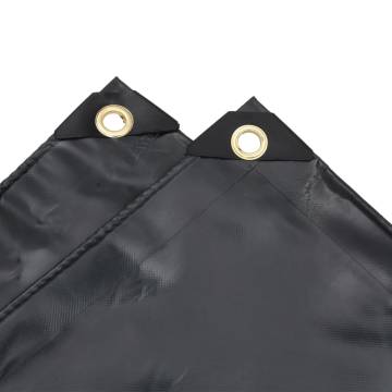 Durable Black Tarpaulin 1.5x2 m | 650 g/m² Heavy-Duty Cover