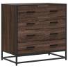 Drawer Cabinet Brown Oak 70x41x70 cm | Stylish Storage Solution