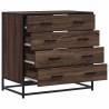 Drawer Cabinet Brown Oak 70x41x70 cm | Stylish Storage Solution