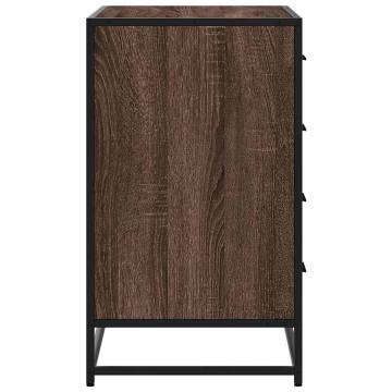 Drawer Cabinet Brown Oak 70x41x70 cm | Stylish Storage Solution