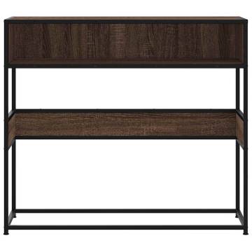 Brown Oak Console Table 90x35x80 cm - Durable & Stylish