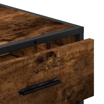 Stylish Smoked Oak Drawer Cabinet - 70x41x70 cm | HipoMarket