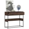  Console Table Brown Oak 90x35x80 cm Engineered Wood Colour brown oak Quantity in Package 1 