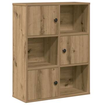 Artisan Oak Bookcase - Stylish Storage Solution 60x24x76.5 cm