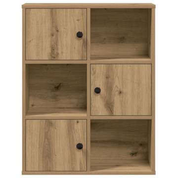 Artisan Oak Bookcase - Stylish Storage Solution 60x24x76.5 cm