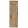 Artisan Oak Bookcase - Stylish Storage Solution 60x24x76.5 cm