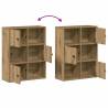 Artisan Oak Bookcase - Stylish Storage Solution 60x24x76.5 cm